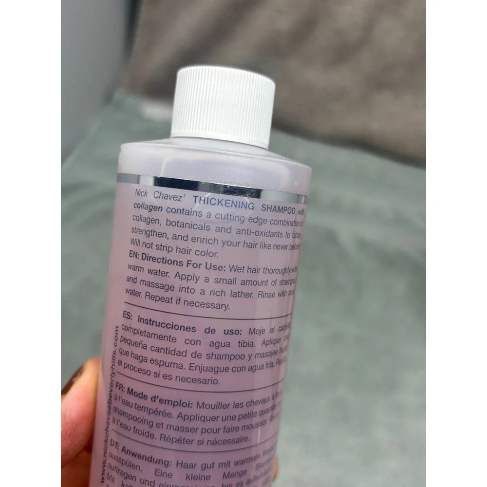 Nick Chavez Beverly Hills Plump‎ N Thick Thickening Shampoo Collagen 8oz SEALED